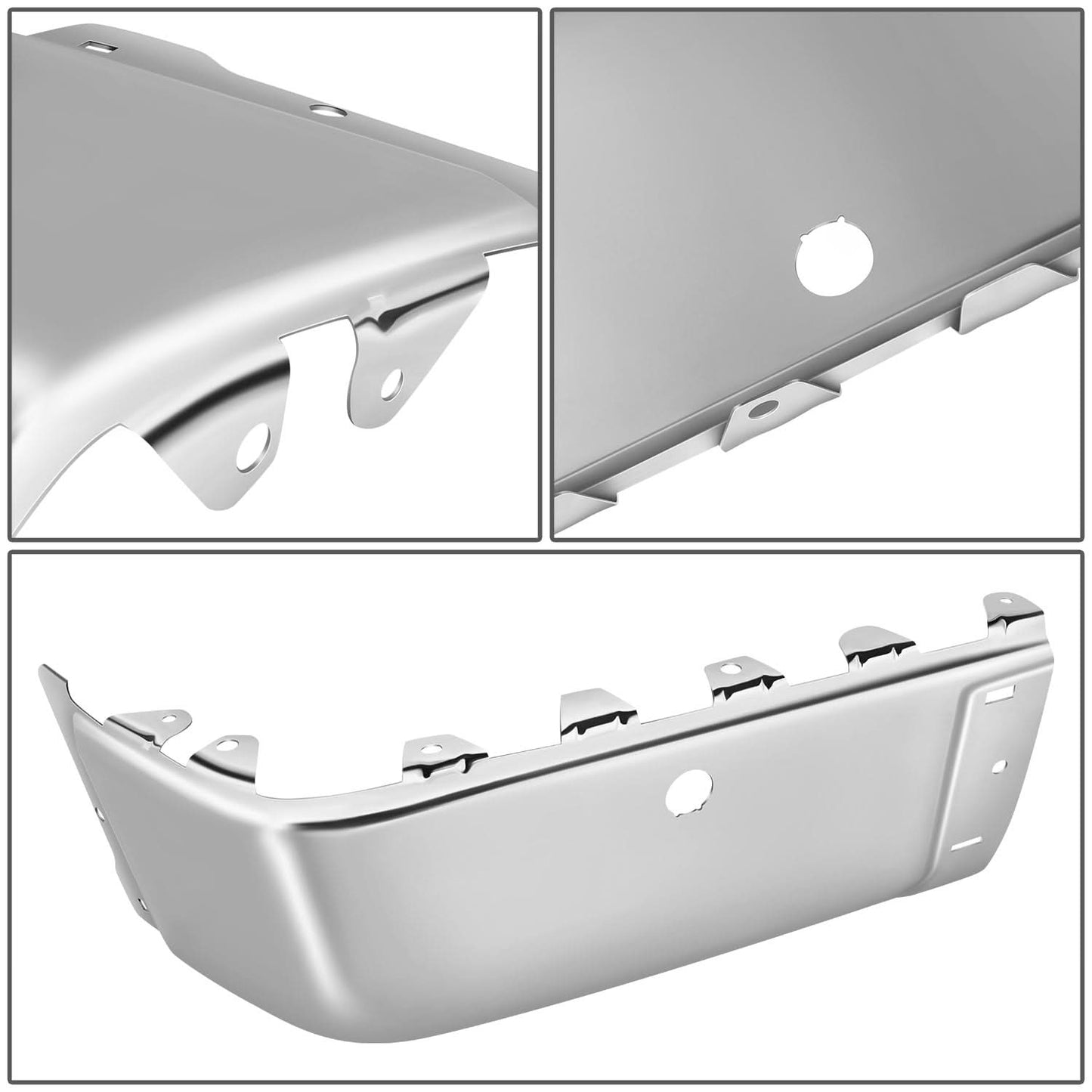 07-14 Chevrolet Silverado GMC Sierra Rear Bumper Cover Chrome