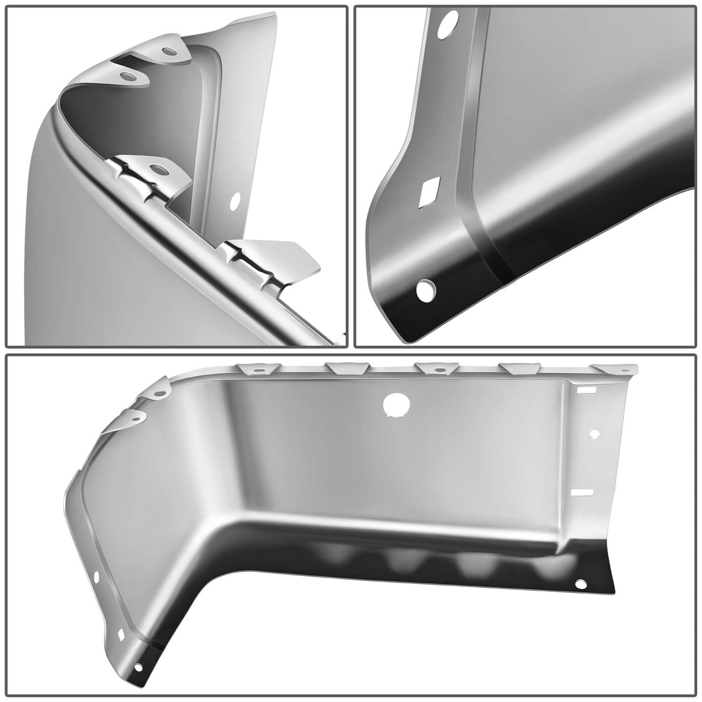 07-14 Chevrolet Silverado GMC Sierra Rear Bumper Cover Chrome