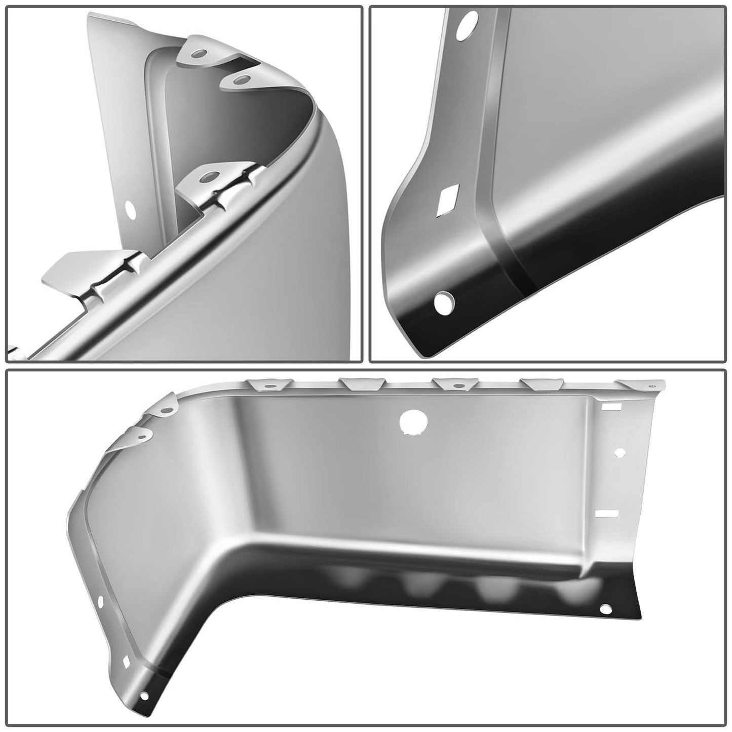 07-14 Chevrolet Silverado GMC Sierra Rear Bumper Cover Chrome Right