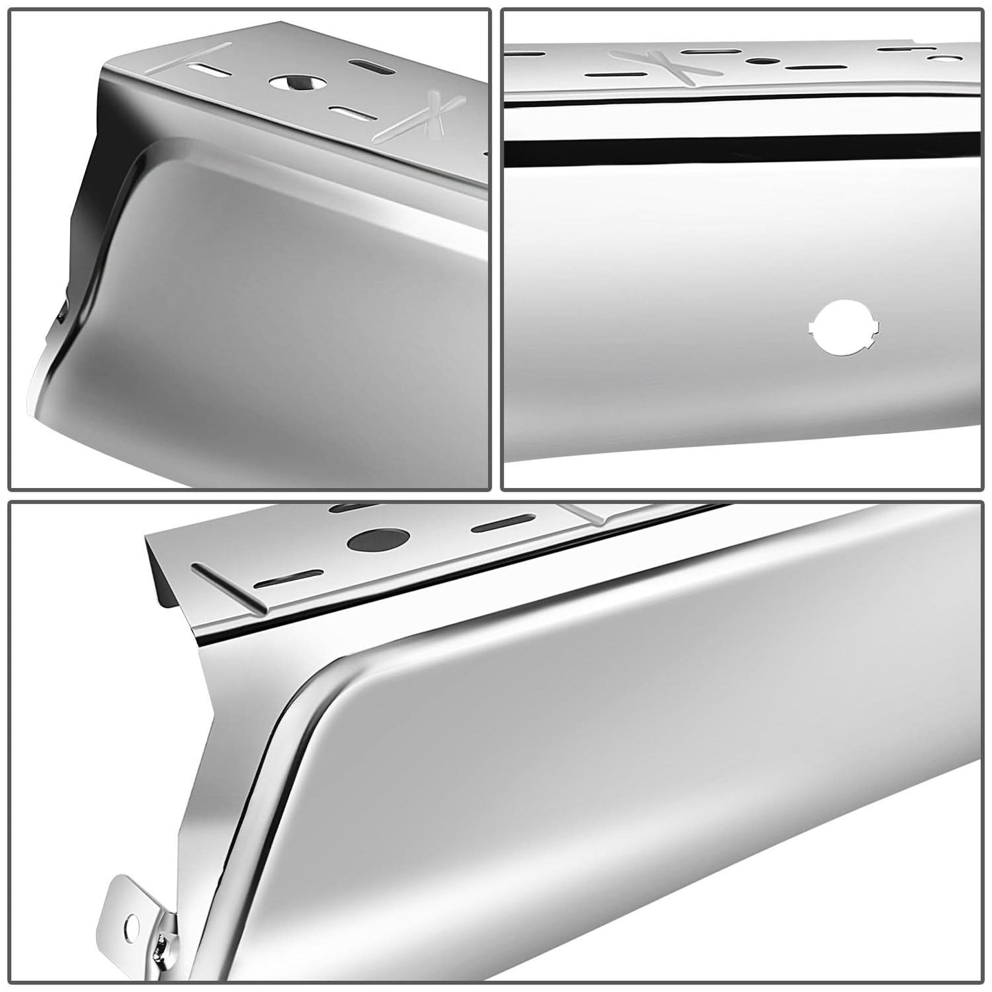 15-20 Ford F-150 Rear Bumper Cover Chrome Right with Sensor Hole