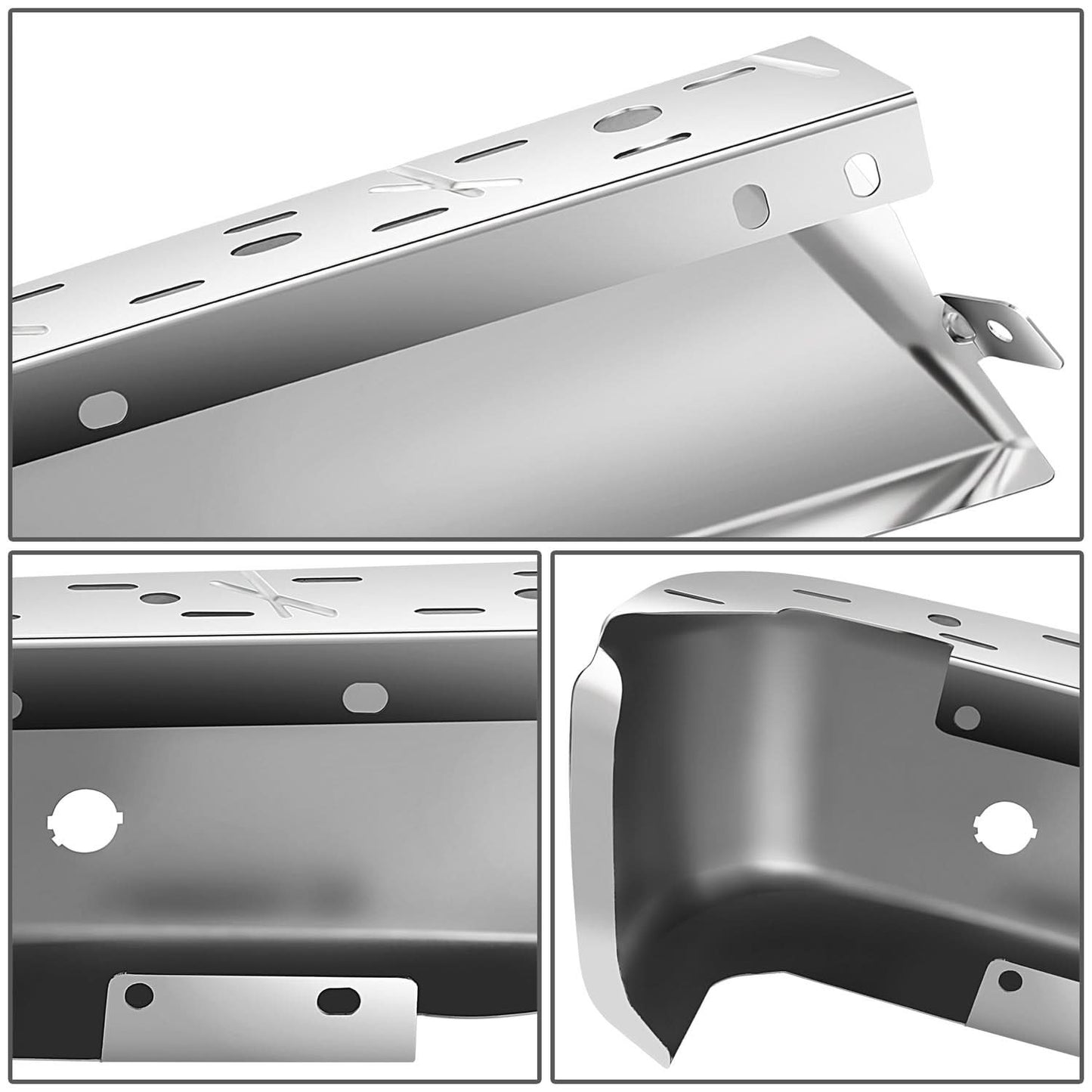 15-20 Ford F-150 Rear Bumper Cover Chrome Right with Sensor Hole