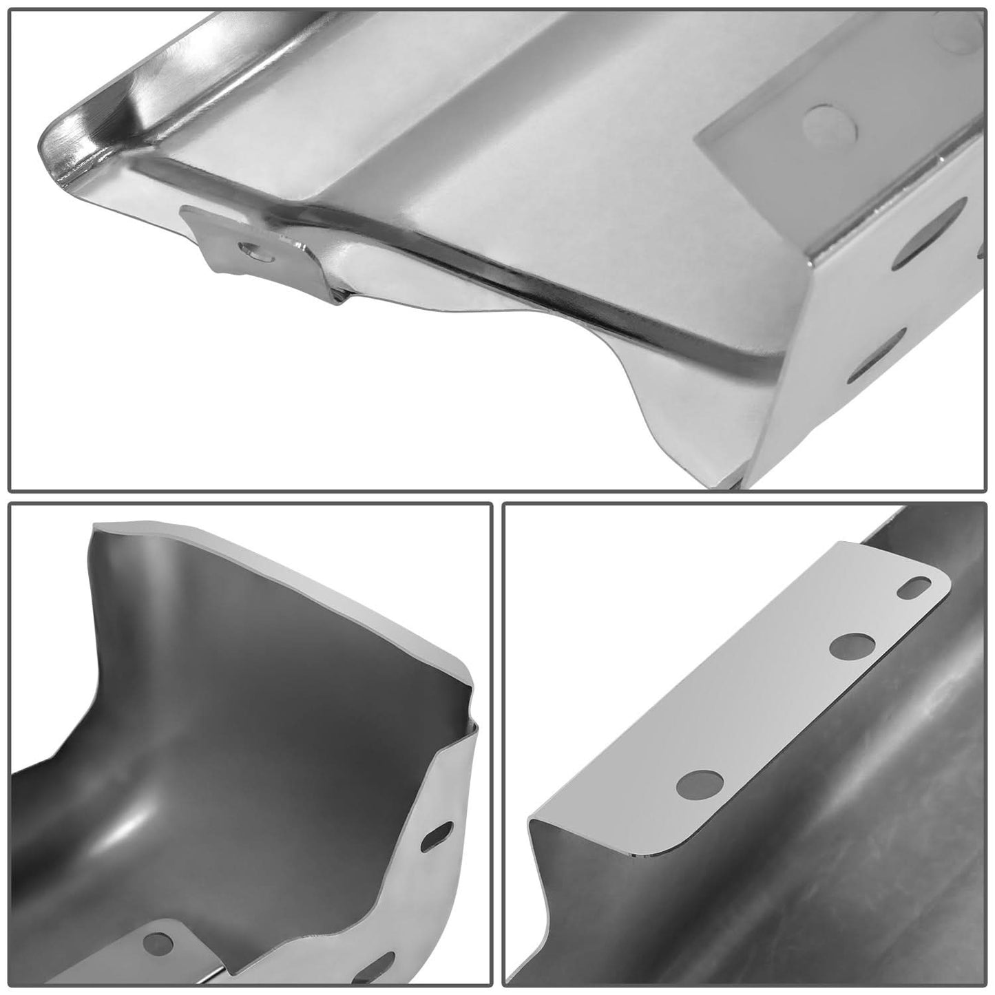 2021-2024 Ford F-150 Rear Bumper Cover - Chrome w/ Sensor Holes