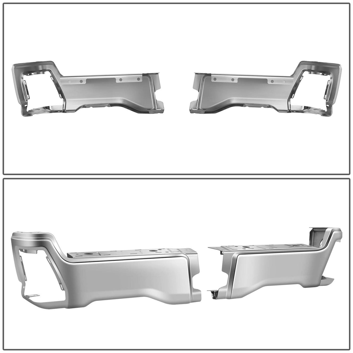2023-2025 Ford F-250/F-350/F-450 Super Duty Chrome Rear Bumper Cover