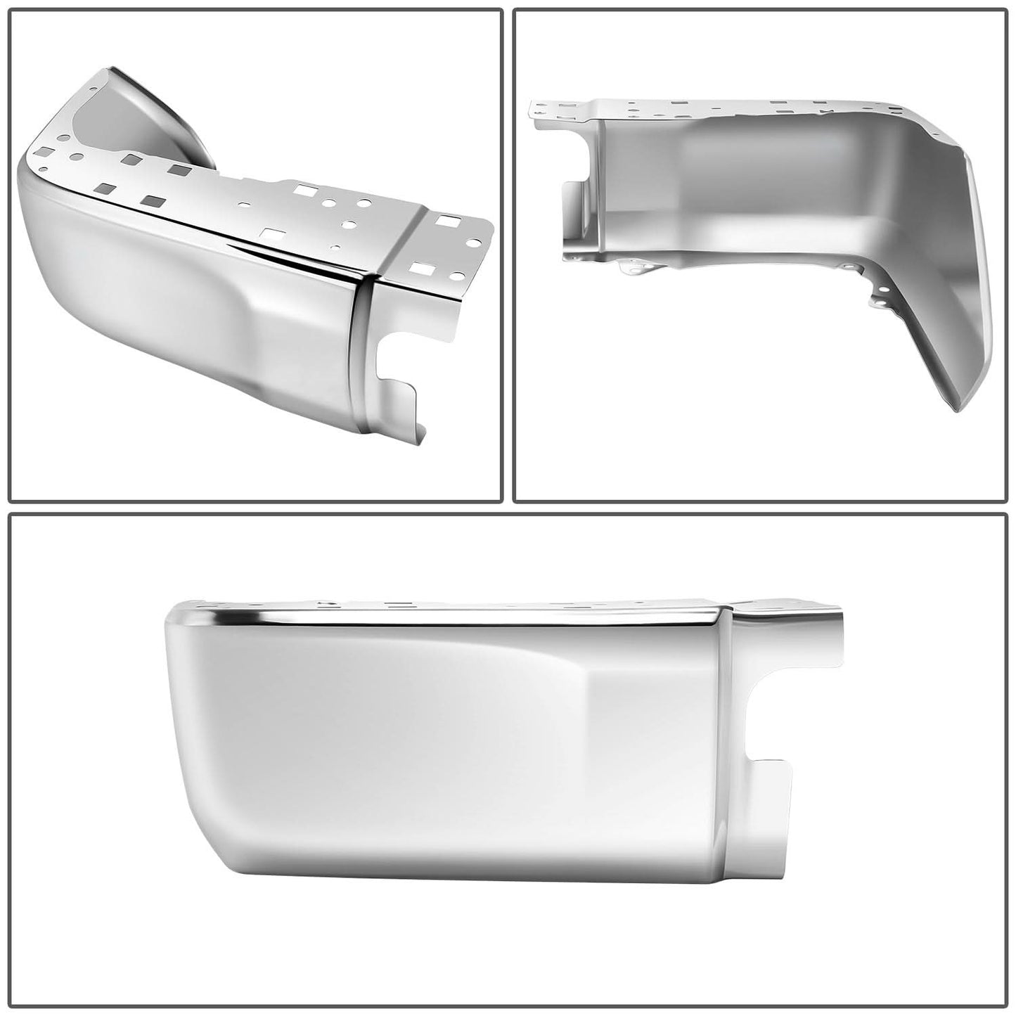 2014-2021 Toyota Tundra Rear Bumper Cover - Left - Chrome