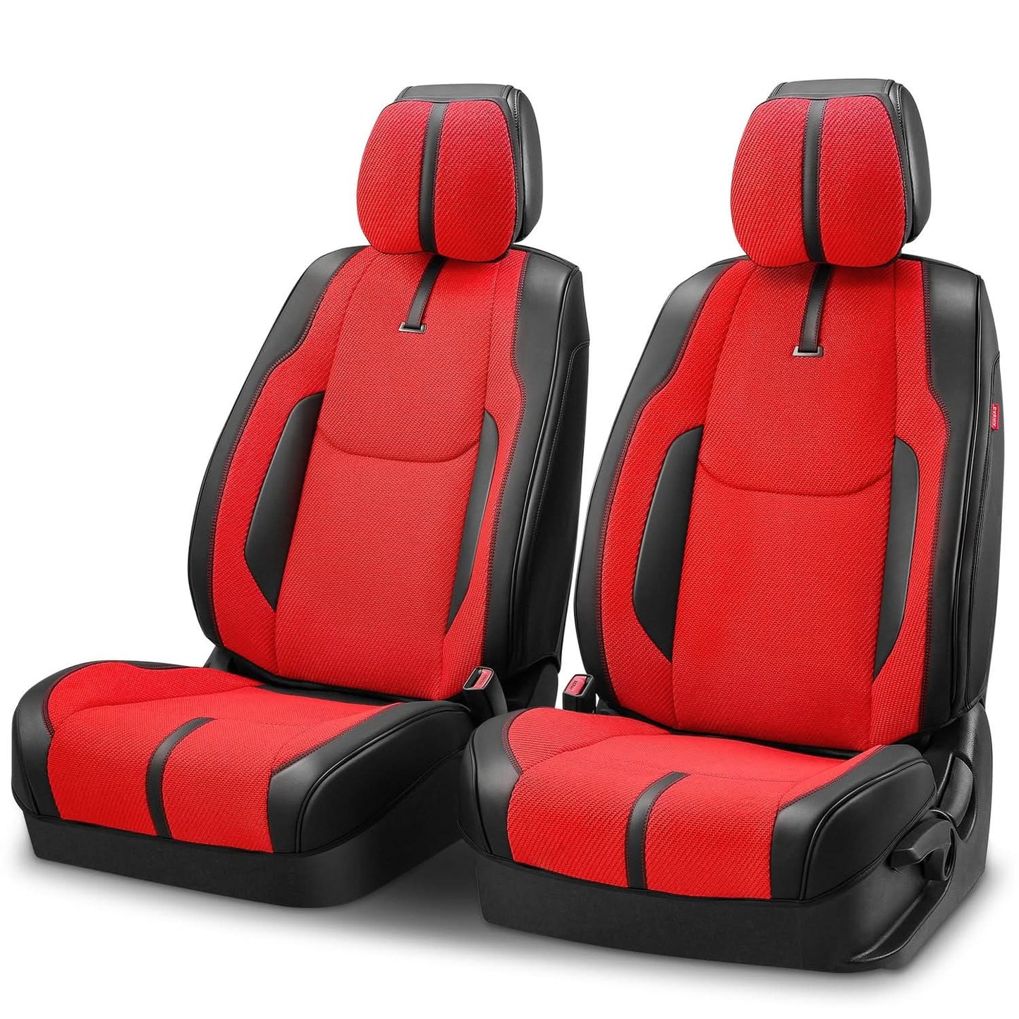 Drive Series Front Row Seat Covers Set - Black/Red