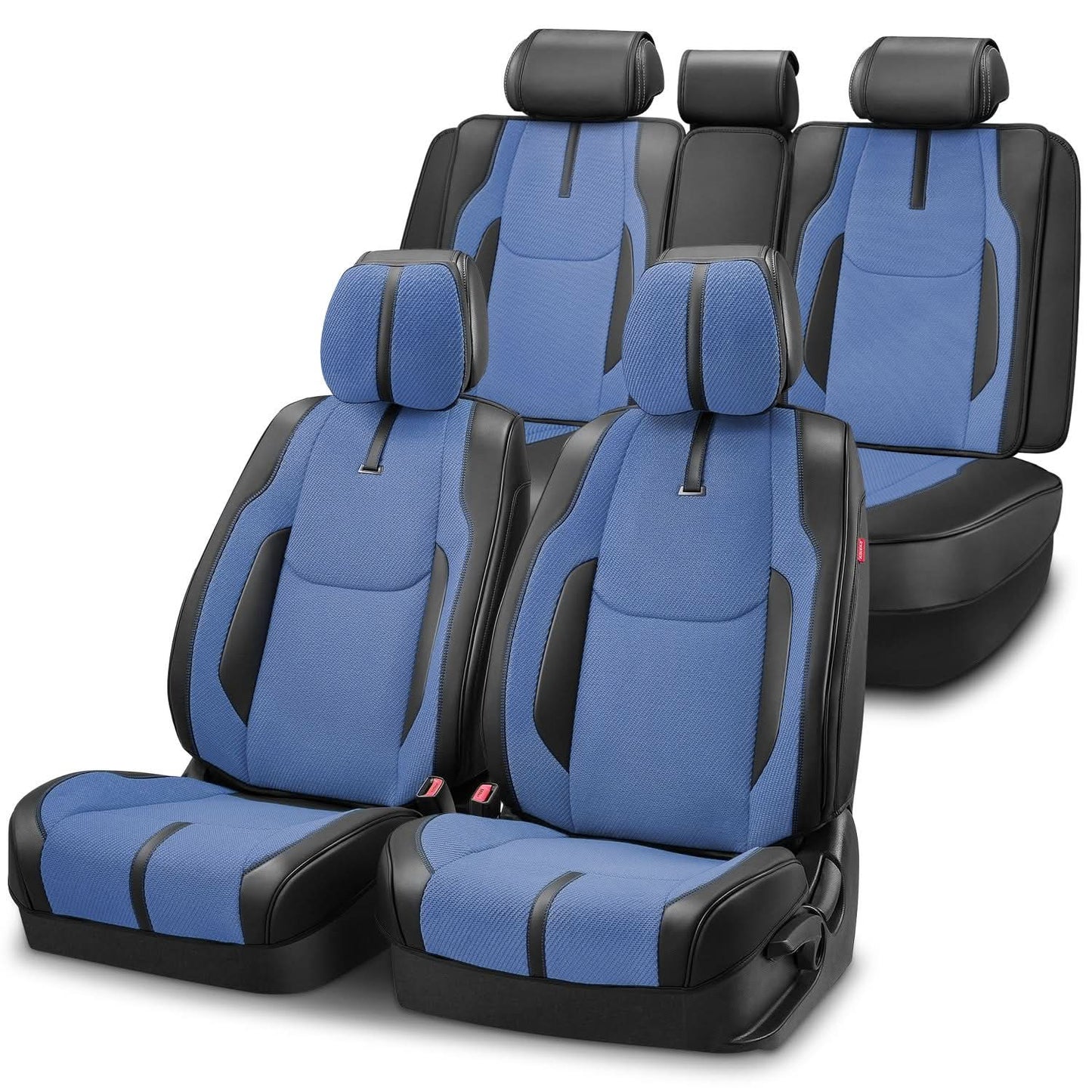 Drive Series Full Set Seat Covers - Black/Dark Blue