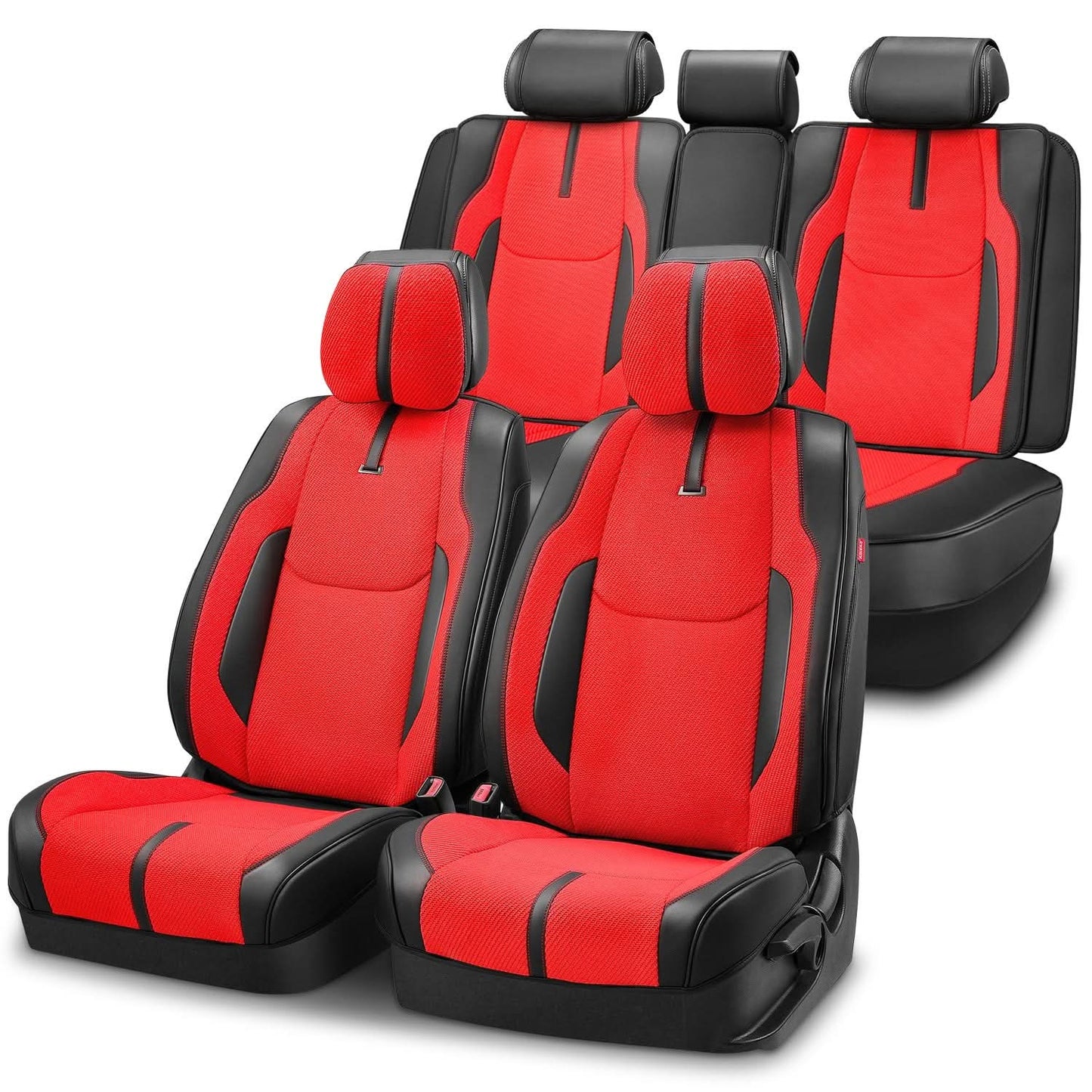 Drive Series Full Set Seat Covers - Black/Red