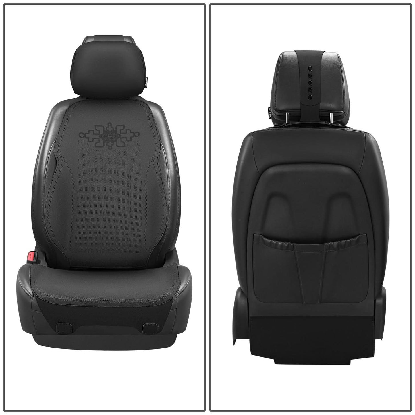 Protex Plus Front Row Seat Covers Set Black