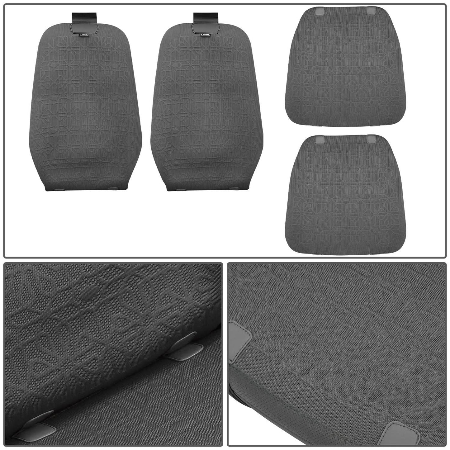 Protex Series Front Row Seat Covers - Dark Grey