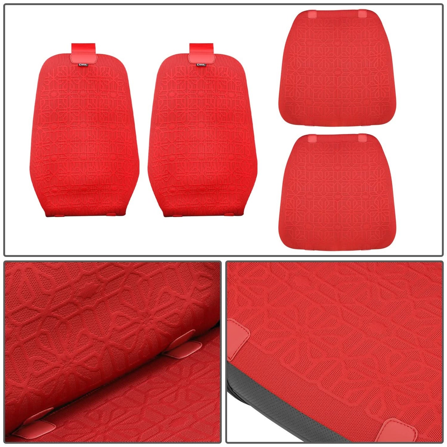 Protex Series Front Row Red Seat Covers