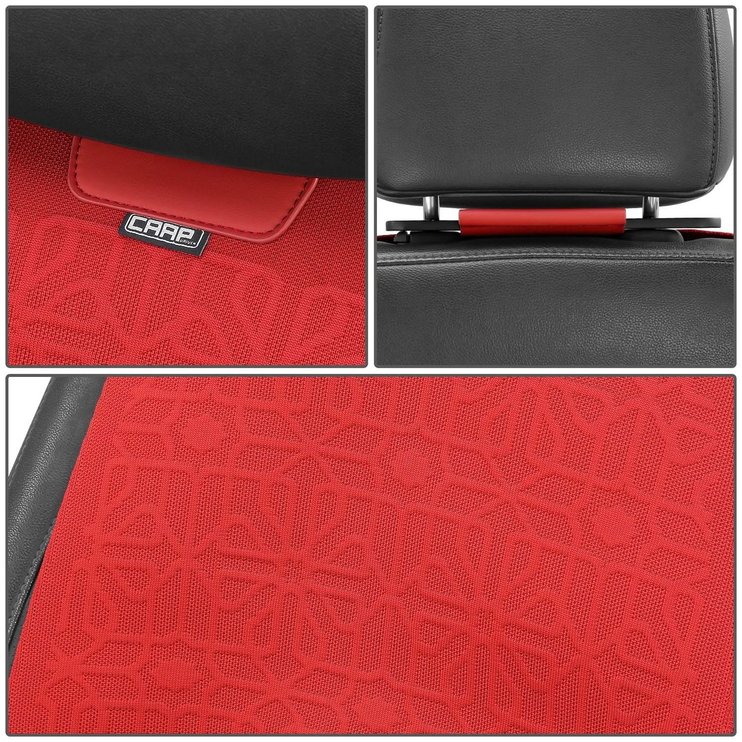 Protex Series Full Set Seat Covers - Red