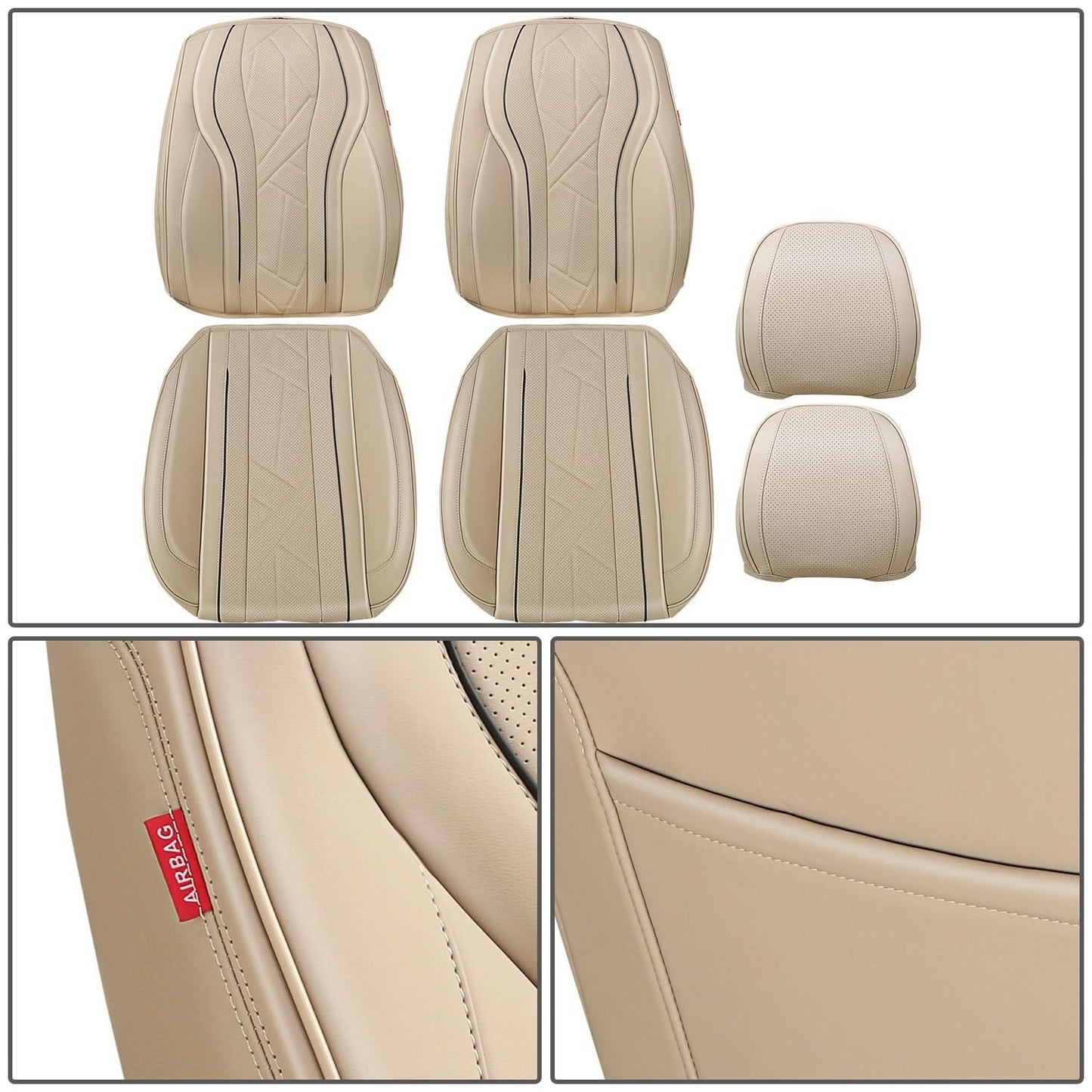 Touring Series Front Row Seat Covers - Beige