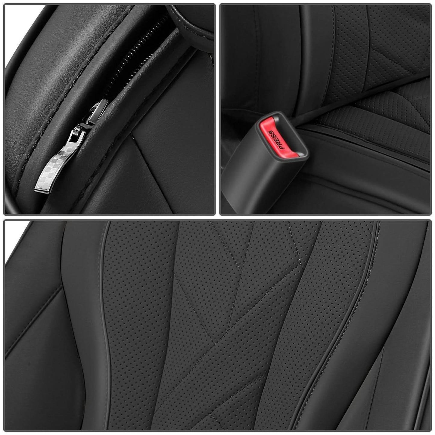 Touring Series Front Row Seat Covers - Black