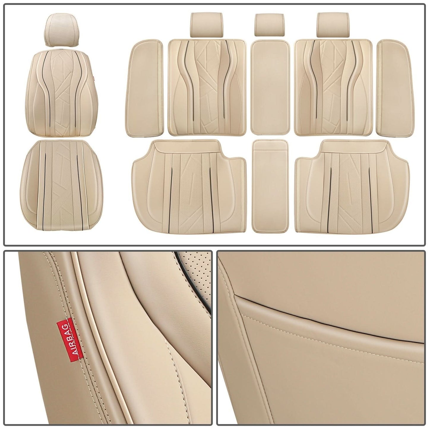 Touring Series Full Set Seat Covers - Beige