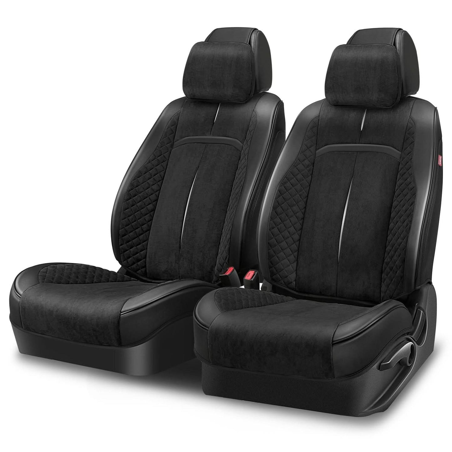 Voris Style Front Row Seat Covers Set - Black