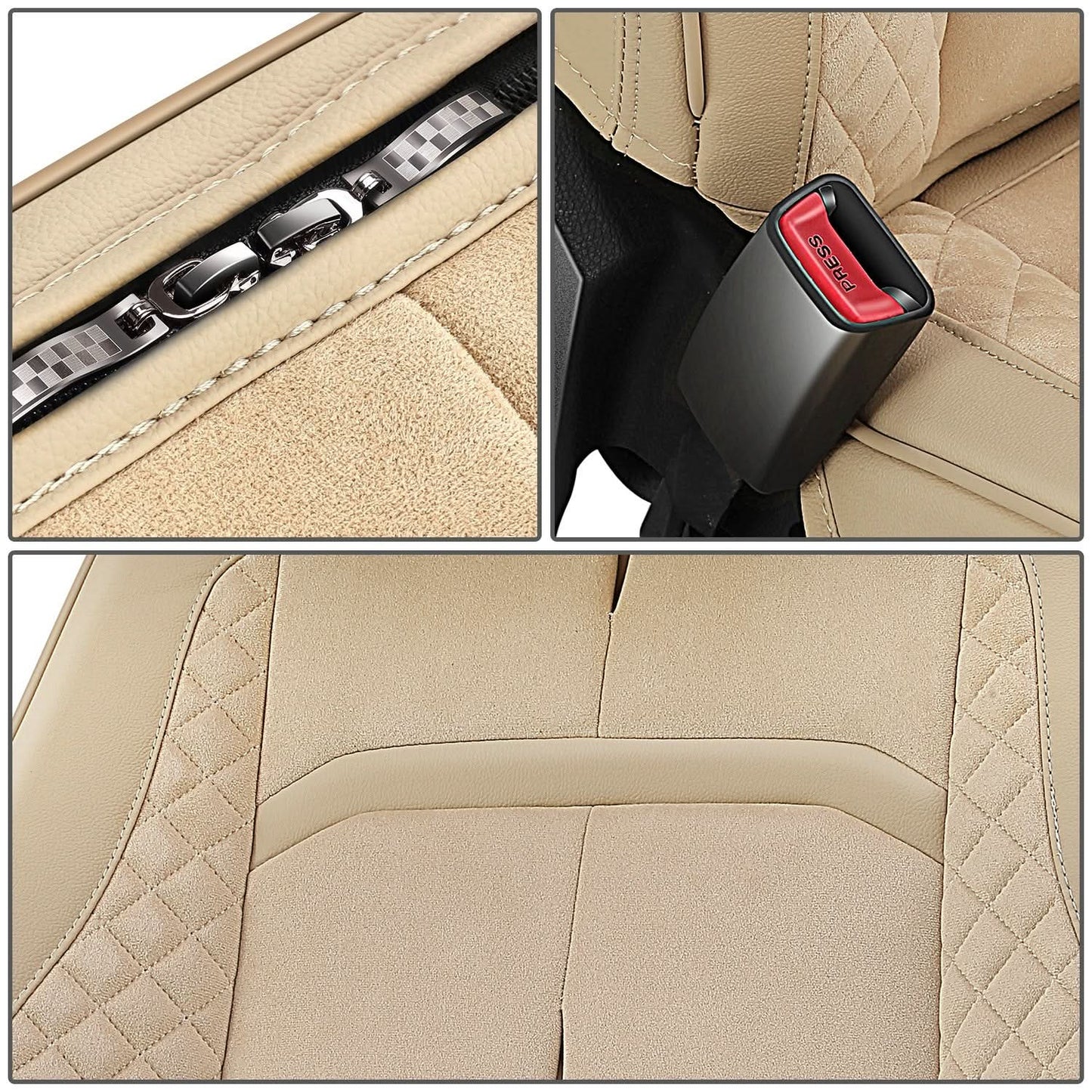 Voris Style Full Set Seat Covers - Beige