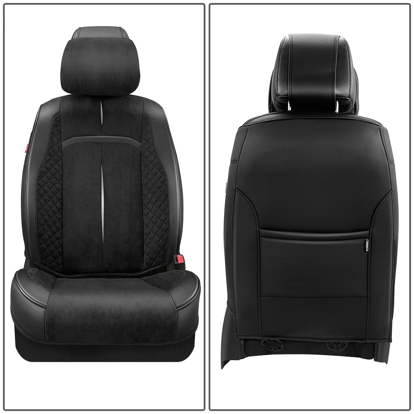 Voris Style Full Set Seat Covers - Black