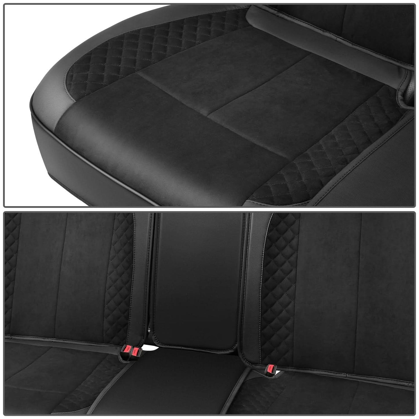 Voris Style Full Set Seat Covers - Black