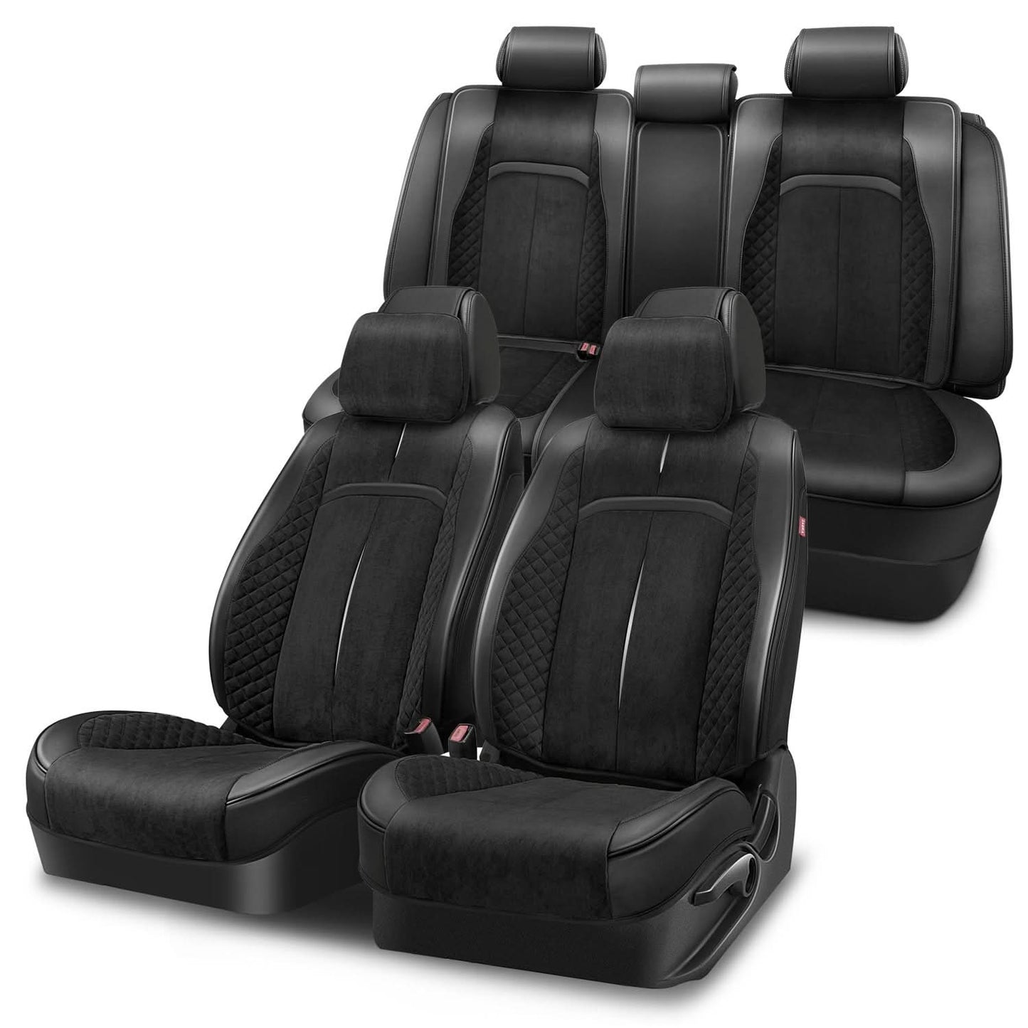 Voris Style Full Set Seat Covers - Black
