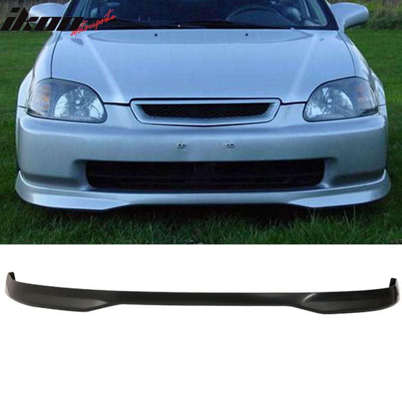 Fits 99-00 Honda Civic T-R Bumper Lip + Grille + Window Visor