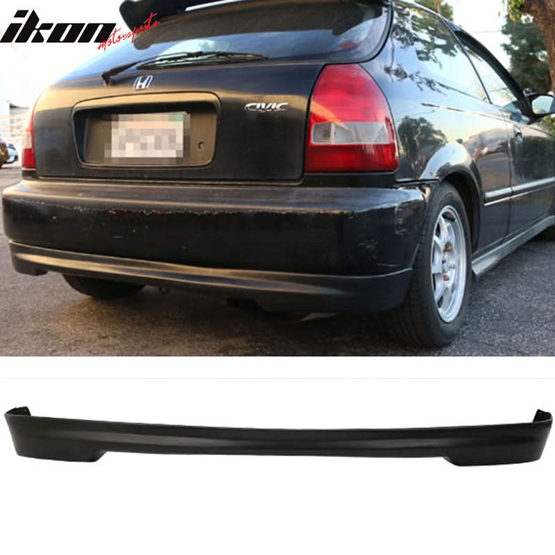 Fits Honda Civic 96-98 3Dr Mugen PP Front + Rear Bumper Lip Spoiler