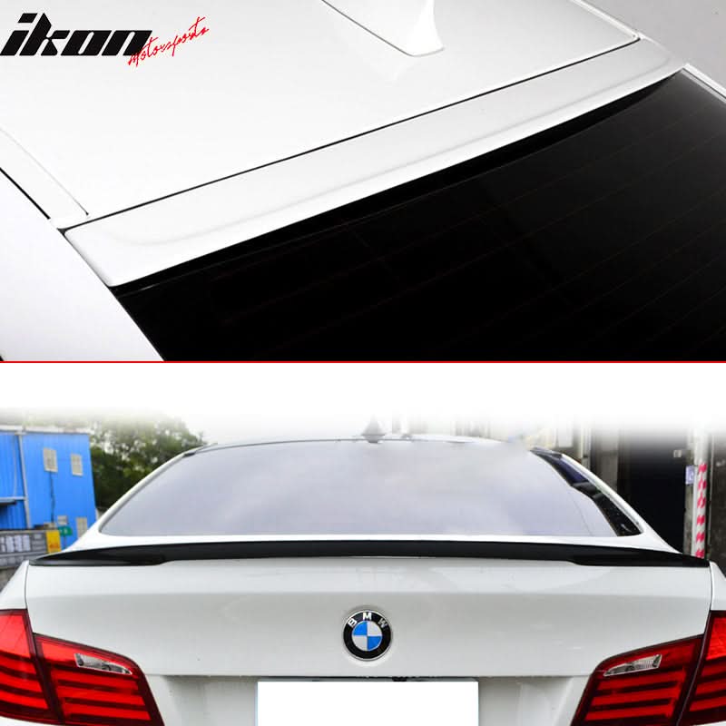 2011-2016 BMW 5 Series F10 Sedan P Trunk Spoiler & 3D Roof Spoiler ABS