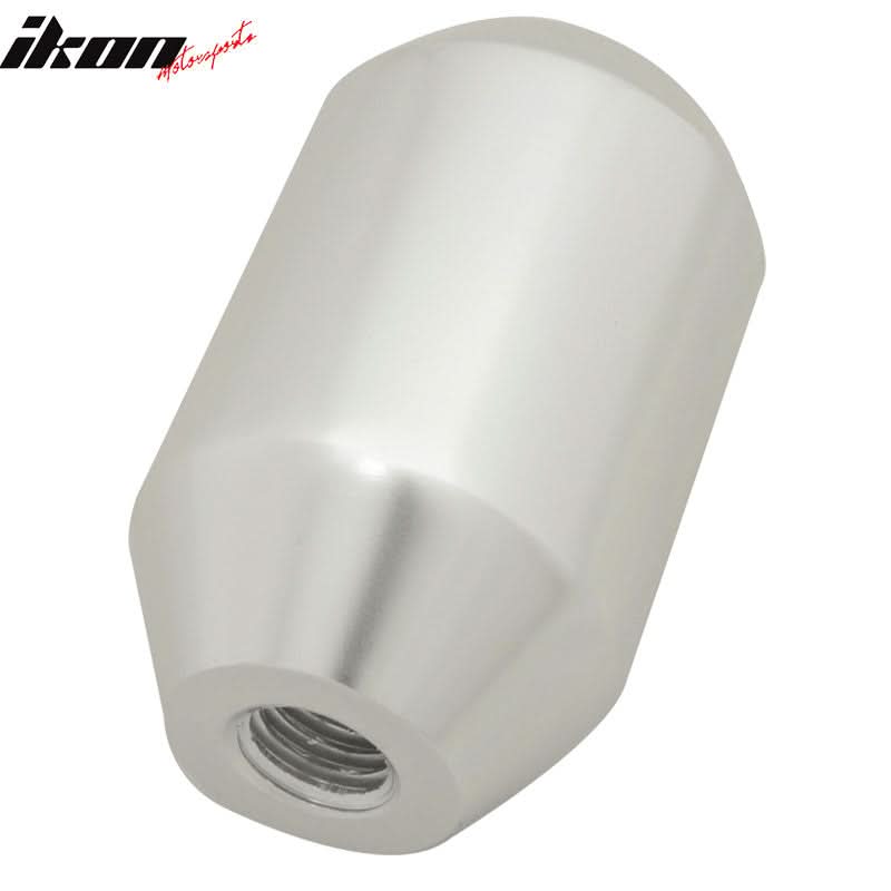 Silver M8X1.25MM MT Manual MUG Gear Shift Knob & BD Logo Badge Emblem