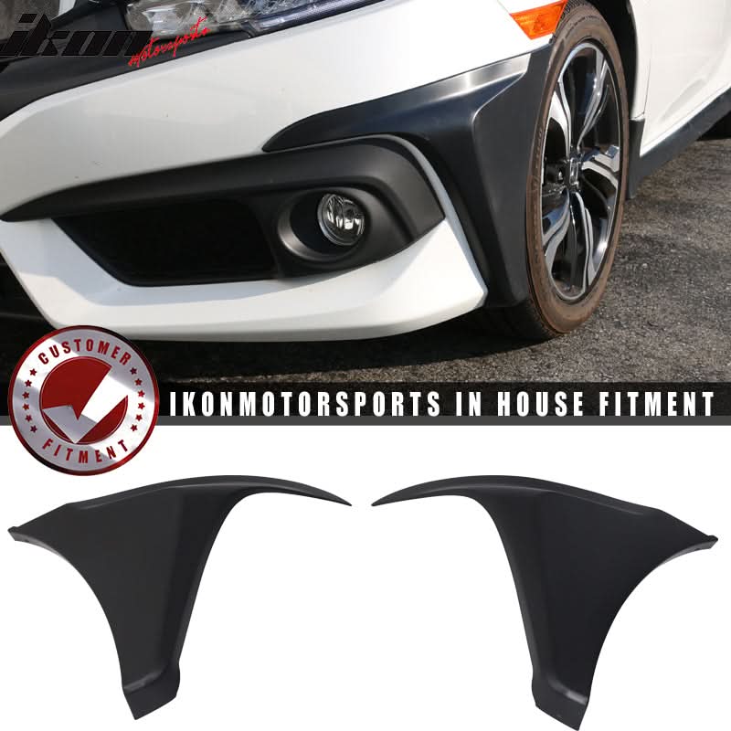 Special Deal Fits 16-18 Civic Coupe HFP PP Front + PU Rear Bumper Lip
