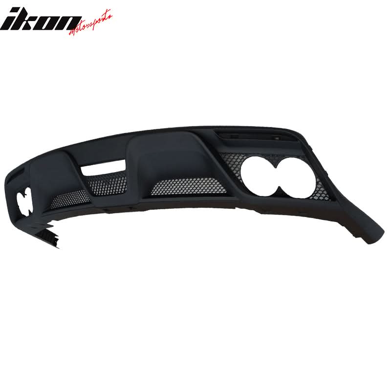 2015-2017 Ford Mustang Rear Bumper Diffuser w/ Dual Exhaust Pipes