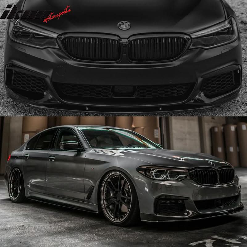 2017-2020 BMW G30 MP Style Front Lip & Side Sill & Type1 Diffuser
