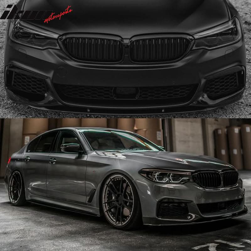 2017-2020 BMW G30 MP Style Front Lip & Side Sill & Type2 Diffuser