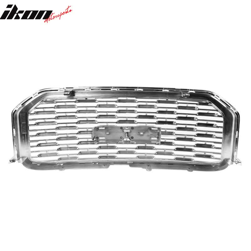 2015-2019 GMC Yukon Denali Front Upper Grille Chrome + Red GMC Emblem