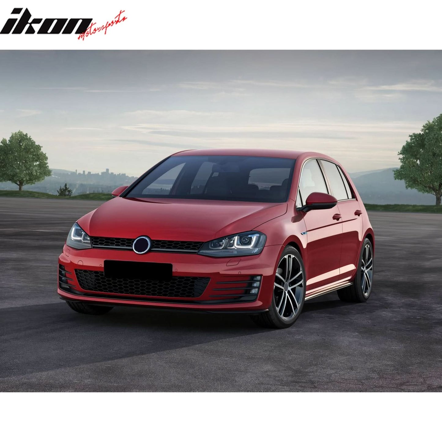 2015-2017 Golf 7 MK7 GTI Type Front Bumper + Grill Logo Badge Base