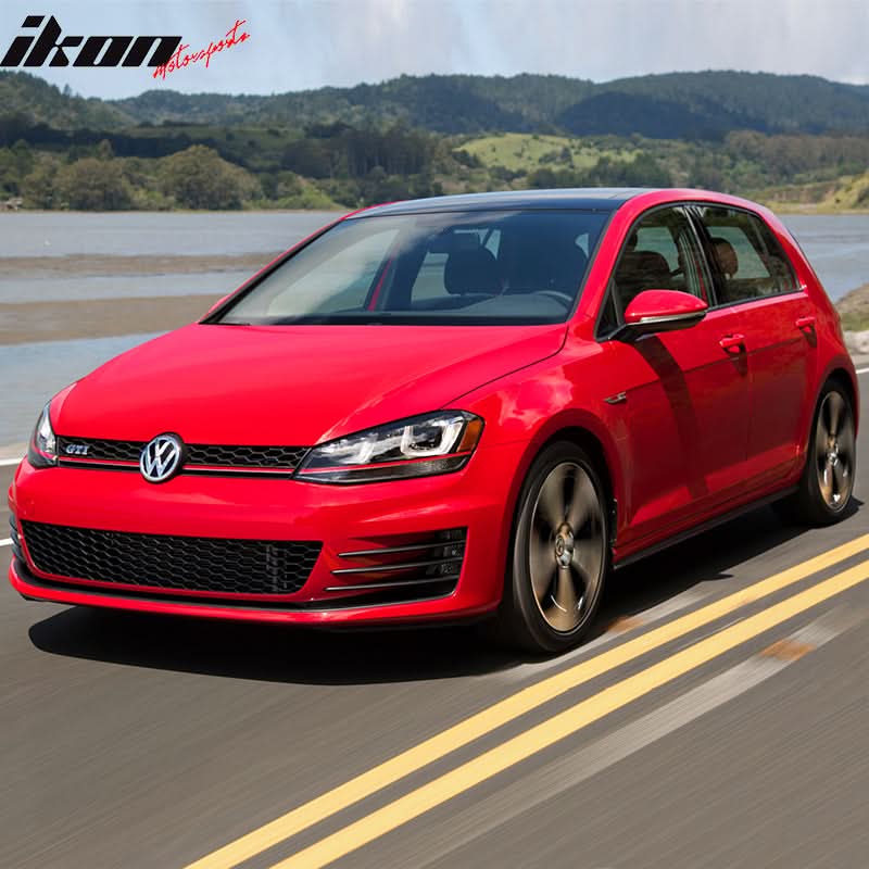 2015-2017 Golf 7 MK7 GTI Type Front Bumper + Black Red Chrome Grille