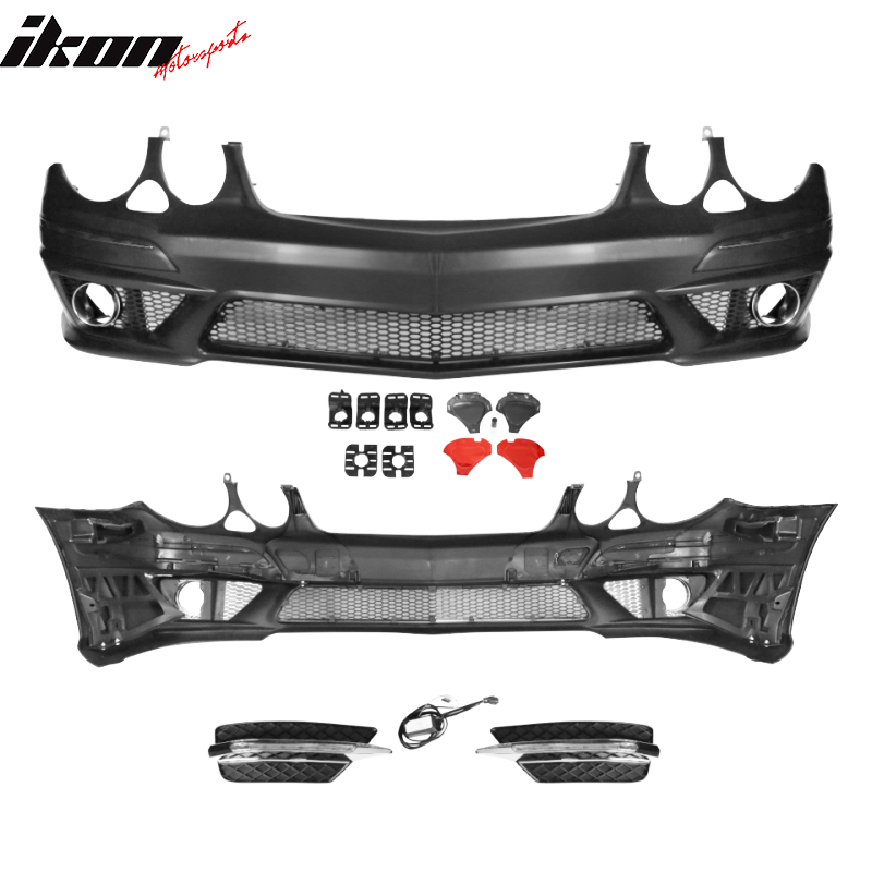 2007-2009 Mercedes-Benz W211 E Class Front Bumper with Grille LED DRL