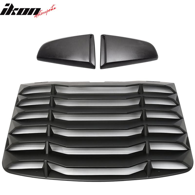 2003-2008 Nissan 350Z Black Rear Window Louver Side Vent ABS Plastic