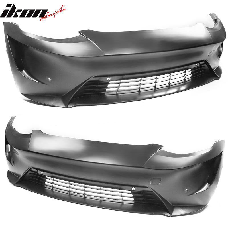 2017-2023 Tesla 3 Unpainted Black Front Bumper Guard Rear Bumper PP