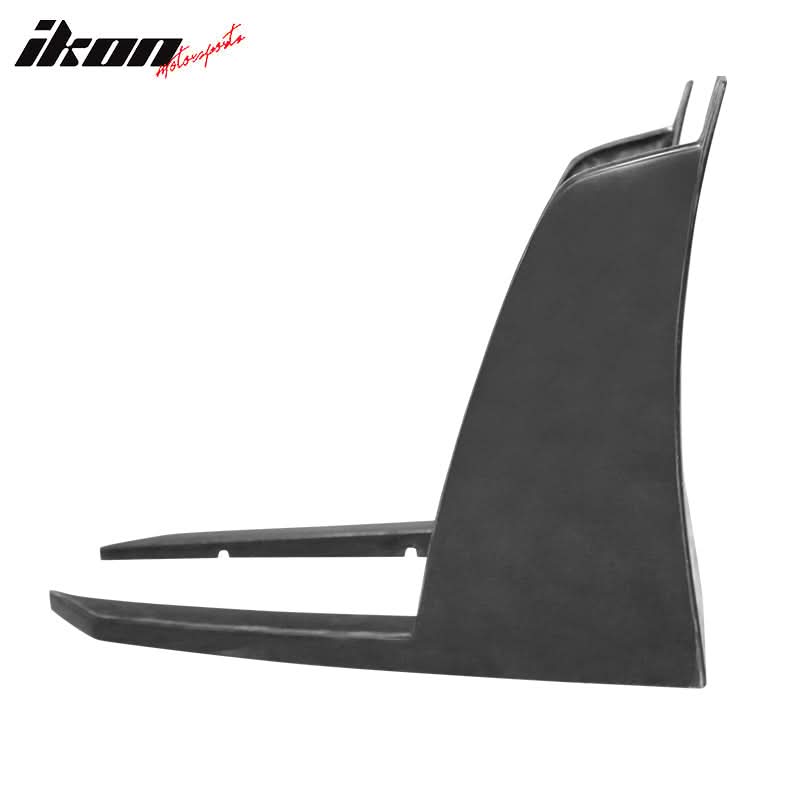 2014-2016 Scion TC Unpainted Black Front Bumper Lip Front Winglets PU