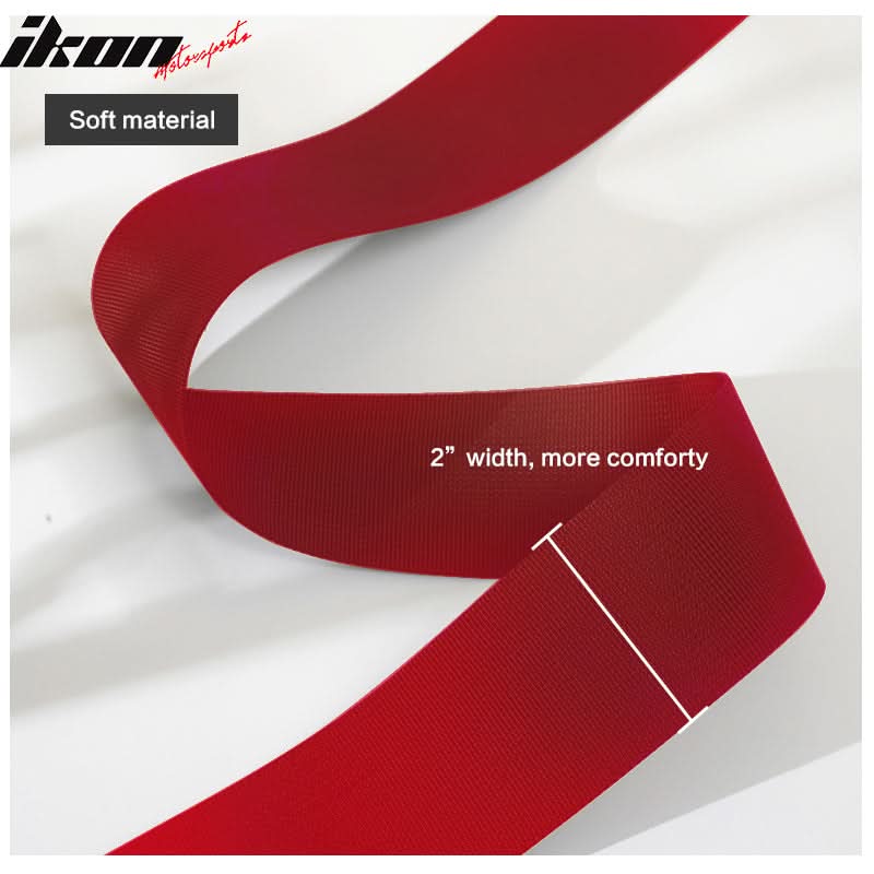 6 Point Red Go-kart UTV ATV Racing Harness Buckle Seat Belt Nylon