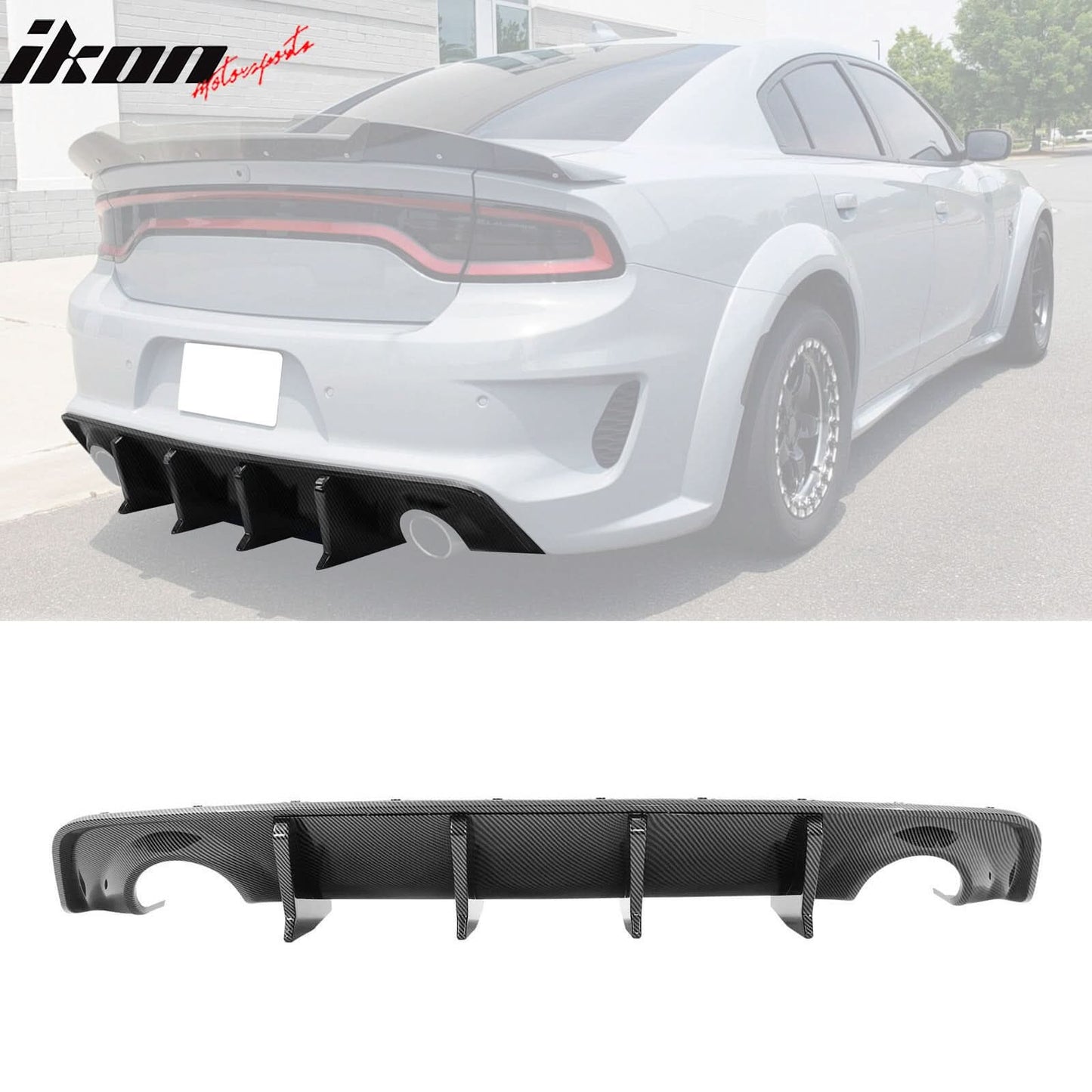 2020-2023 Charger Widebody Rear Diffuser 2PCS PP