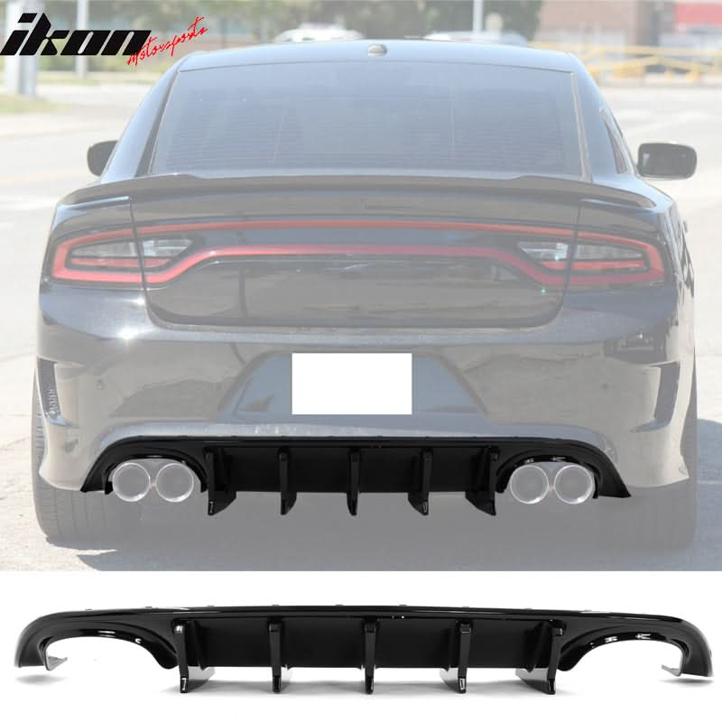 2015-2023 Dodge Charger Quad Exhaust Rear Bumper Diffuser 2PCS