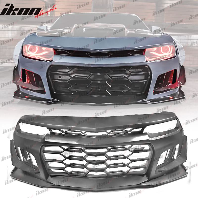 2014-2015 Chevy Camaro 1LE Style Front Bumper Cover PP + Hood Cover