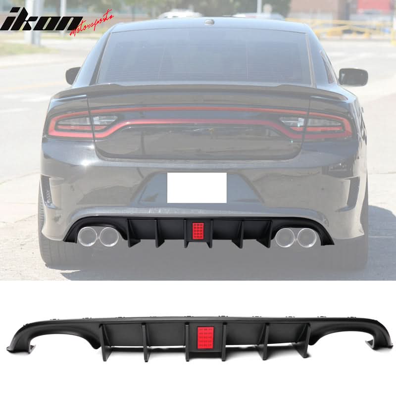 2015-2023 Dodge Charger Quad Exhaust Rear Bumper Diffuser 2PCS