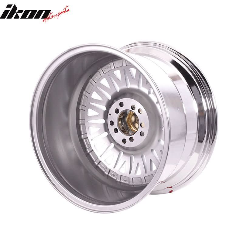 (2) 17X10 +25 5X100 / 5X114.3 Step Lip Deep Dish Mesh Wheels Rims