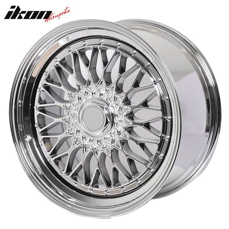 (2) 19X9.5 +40 5X114.3 / 5X120 Step Lip Deep Dish Mesh Wheels Rims