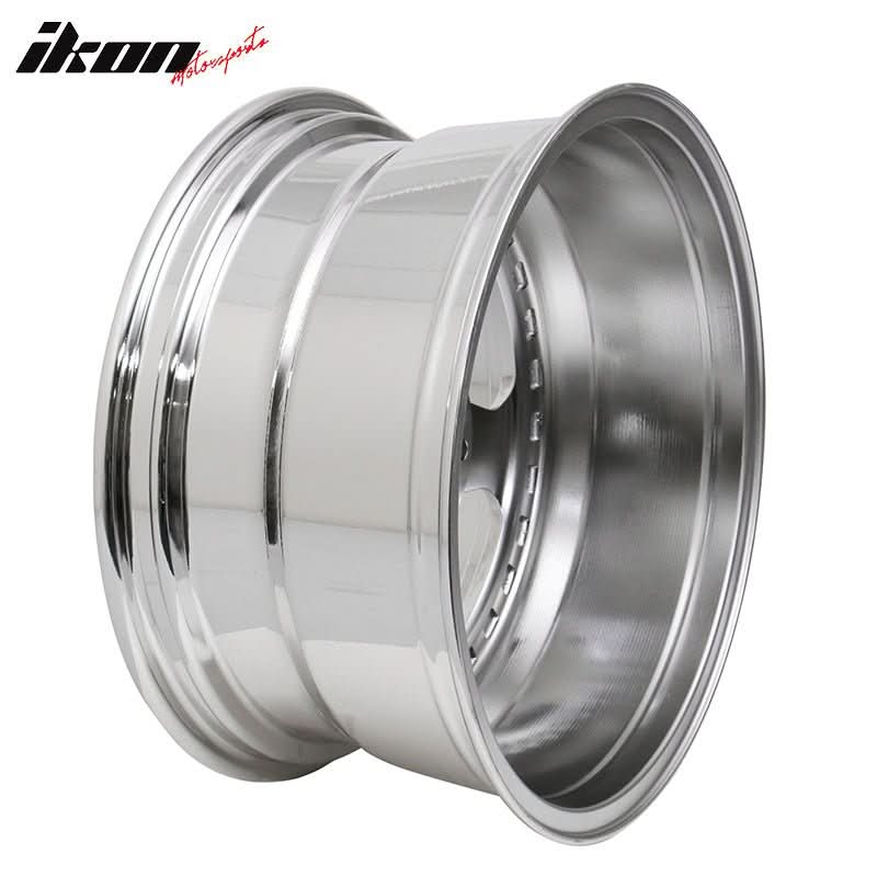(2) 18X10 +30 5X100 / 5X114.3 Step Lip 5 Spoke Wheels Rim Accessories