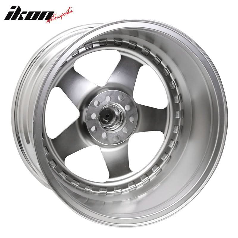 (2) 18X10 +30 5X100 / 5X114.3 Step Lip 5 Spoke Wheels Rim Accessories