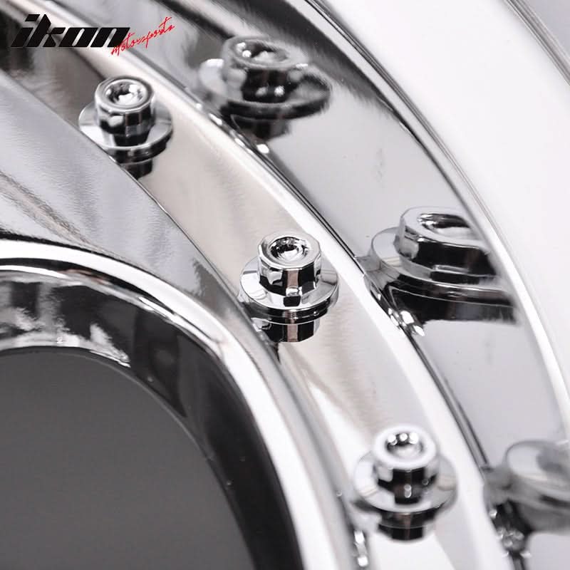 (4) 18X10 +30 5X100 / 5X114.3 Step Lip 5 Spoke Wheels Rims Accessories