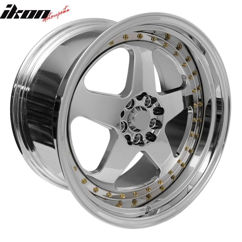 (2) 18X9.0 +30 5X100 / 5X114.3 Step Lip 5 Spoke Wheels Rim Replacement