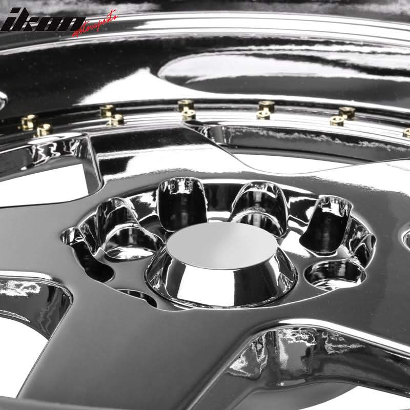 (2) 18X9.0 +30 5X100 / 5X114.3 Step Lip 5 Spoke Wheels Rim Replacement